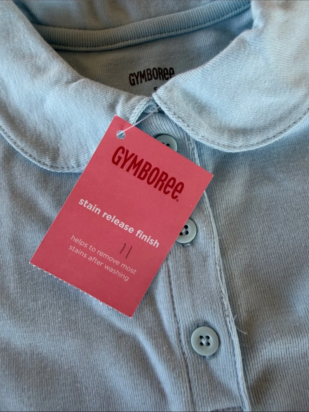 NWT Gymboree Powder Blue Girls' Polo Shirt with Peter Pan Collar